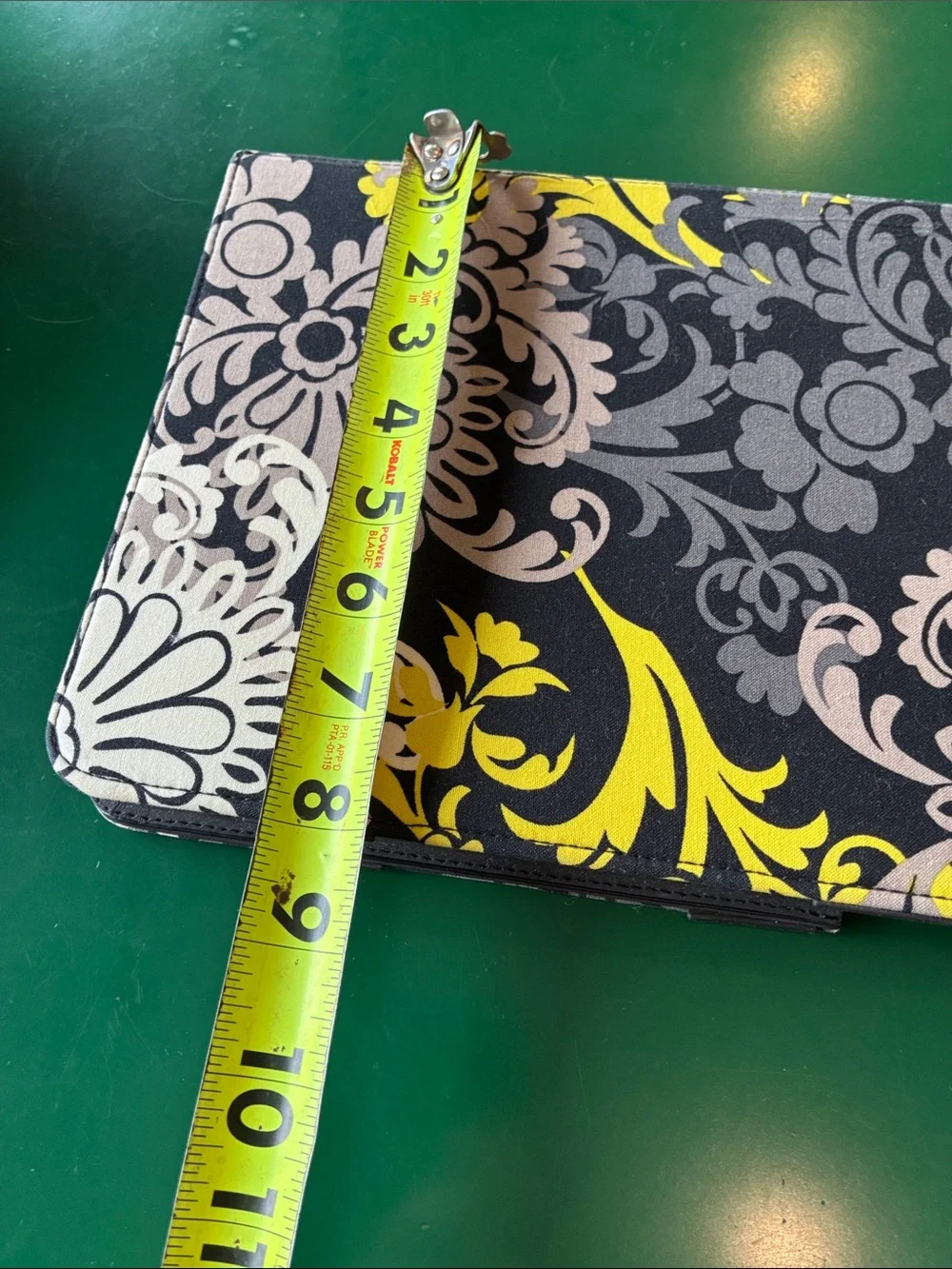 Vera Bradley Black, Gray & Yellow Floral Tablet Folio